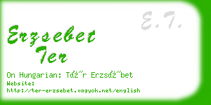 erzsebet ter business card
